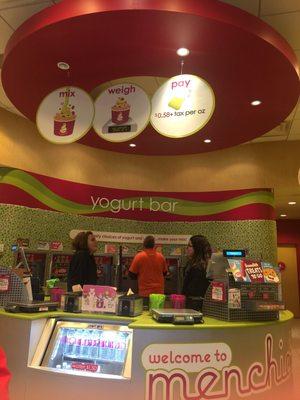 Where you get your frozen yogurt and pay when you're done