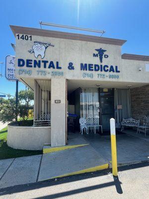 Entrance of office building (we share the building with a dental office)