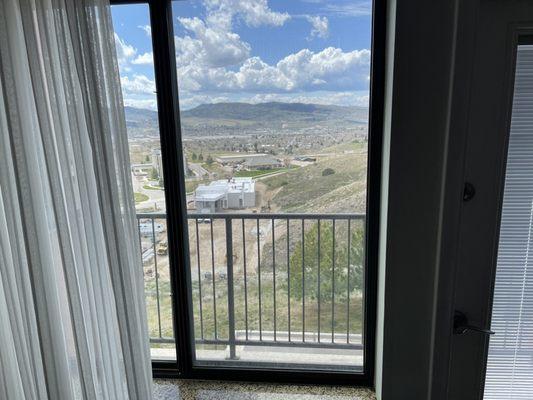 Balcony overlooking the valley