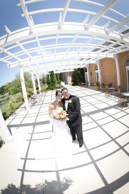 Pergola covered patio