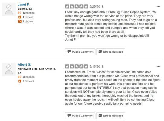 Thank you to our Yelp Reviewers!