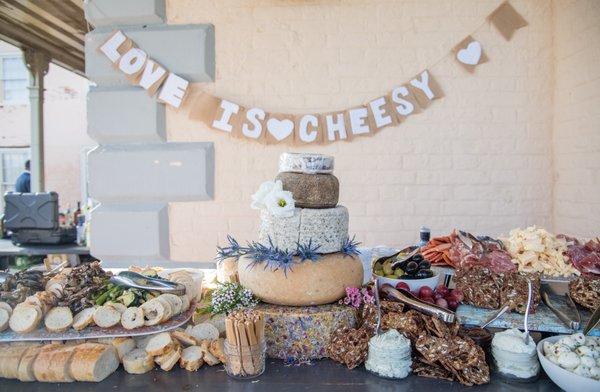 Wedding Cake Made of Cheese