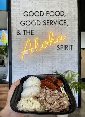 Pick 2 Plate: Kalua Pork & Chicken Katsu