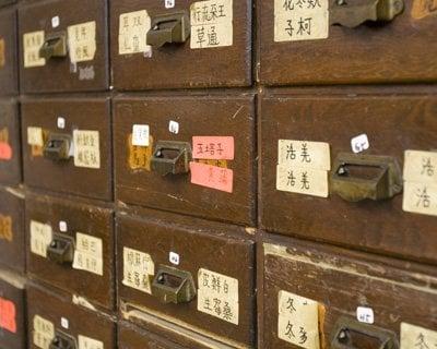 Antique Herb Drawers