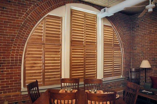 We make wood plantation shutters for any window.