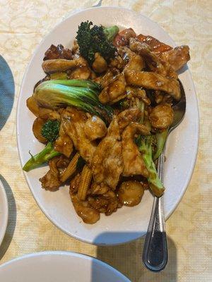 Chicken with deluxe vegetables!