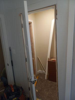 Door and drywall installation