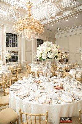 Centerpieces in Ballroom