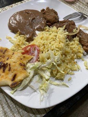 Carne asada platter