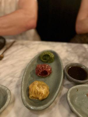 Tricolored Vegetable Dumpling