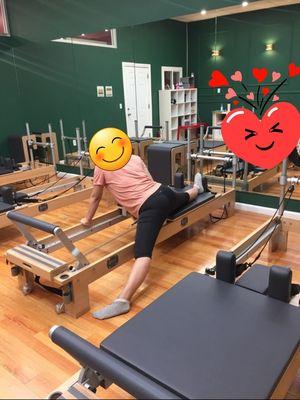 Teacher took a picture of me while I was exercising!