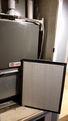 My new Trane reusable filter is exactly like the original filter and has my Trane system happily humming again.