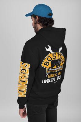 Boston IronWorkers Union Built Hoodie by CatchThetruck