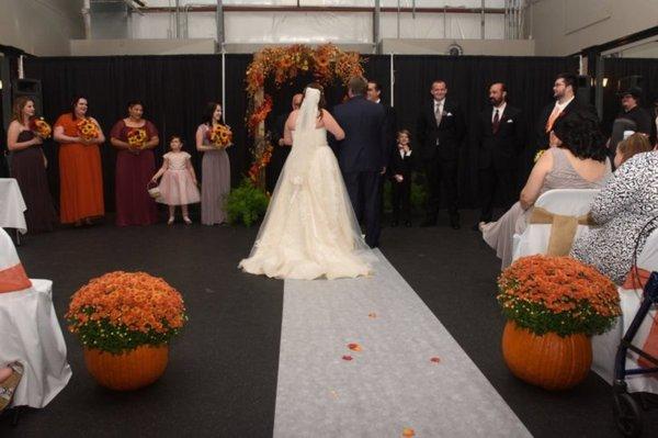 Party Room C was setup for my daughter's beautiful ceremony. We had seating for 110 without being crowded.