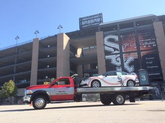 Official tow truck for Chicago white sox