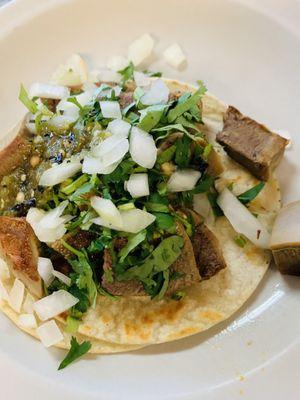 Lengua tacos.