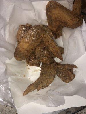 Fried whole wings