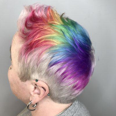 Rainbow Cut and color by Shannon
 Best Hair Salons in Bend, OR: 
 P: (541) 647-2703
 Get On Our Waitlist by Checking In: https://bishops.co