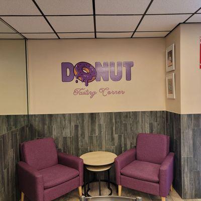 The doughnut tasting corner