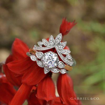 Stackable engagement rings - Vail Creek Jewelry