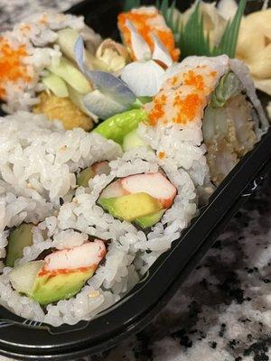 Cali Roll & tempura shrimp Roll