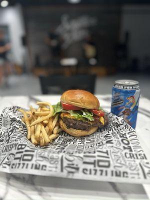 Brewery Burger only 11.99 with fries!