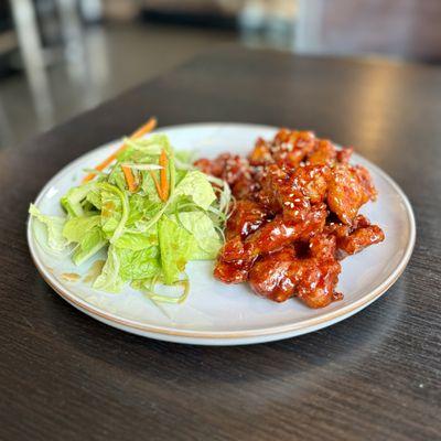 Chicken Gangjeong (Korean Fried Chicken)