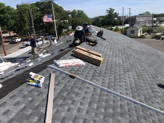 Roof before and after