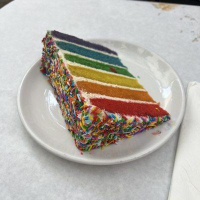 rainbow sprinkle cake