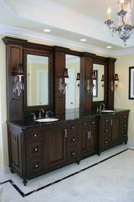 After - Double Vanity in Master Bathroom