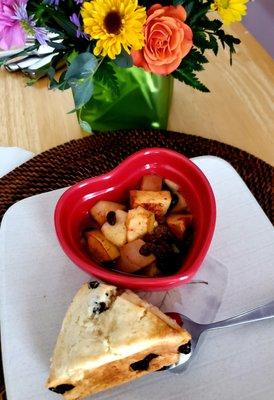 Homemade autumn-themed breakfast courtesy of Kathy and her husband