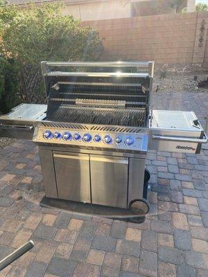 New grill open