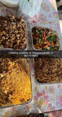 Catering available at @teppanyaki661