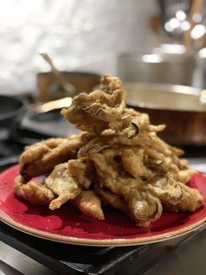 Vegan - hens of wood tempura