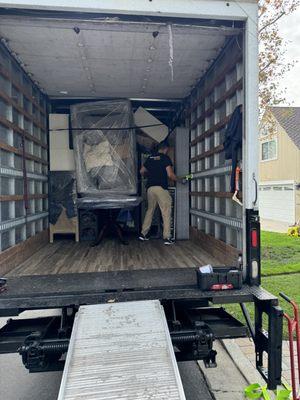 Strapping is the second most important step after organizing on loading your belongings into a truck no matter the distance