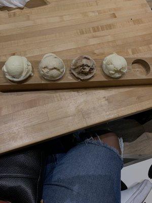 Ice cream flight ( 2 choices not shown)