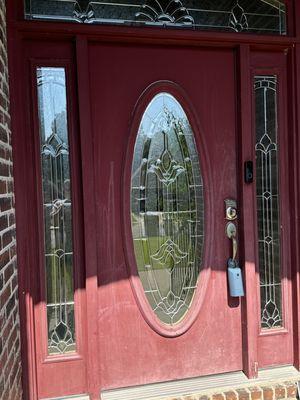 Before paint- entry door