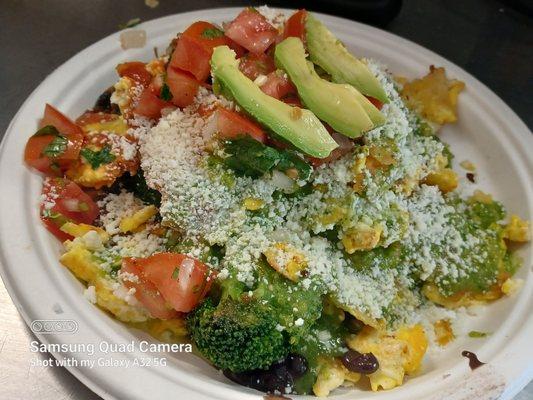 Avocado  chilaquiles