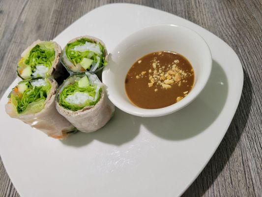 Pork and prawn spring rolls