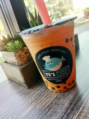 Thai milk boba