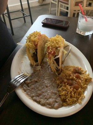 Crispy Taco dinner