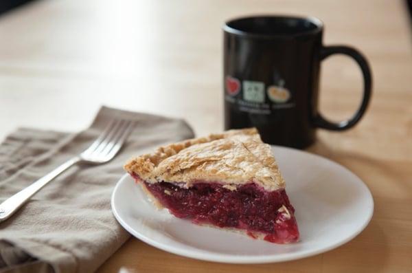 Enjoy a slice of pie and coffee along with our Wi-Fi