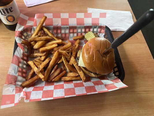 Snowshoe burger