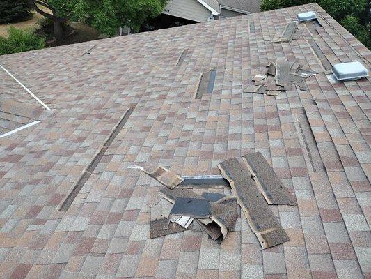 Roof repairs in Loveland, CO - before