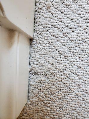 Hole in carpet