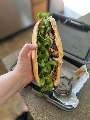 Bahn-Mi fusion ribeye sandwich