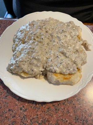 Biscuits and gravy. Full order