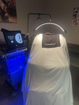 Enjoy Your Hydrafacial in our massage chair