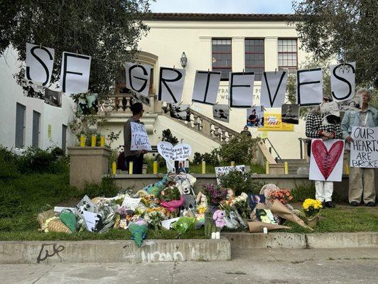 Vigil for Family killed at Ulloa St Bus Stop