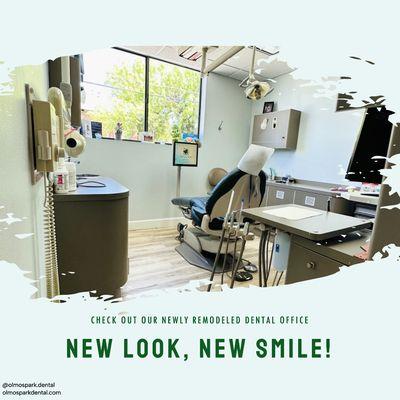 Our dental office has a fresh new look!  We're so excited to share it with you and welcome you to our improved space.